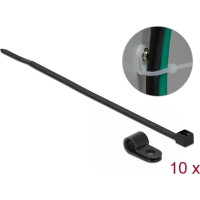 Delock Mounting Clamp 4.8 mm with Cable Tie L 150 x W 2.5 mm black