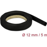 Delock Heat Shrink Tube 5 m x 12 mm black