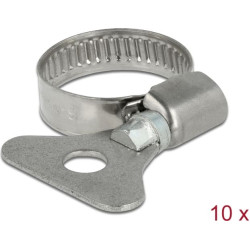 Delock Butterfly Hose Clamp 16 - 25 mm 10 pieces metal