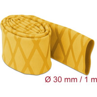 Delock Heat Shrink Tube X-pattern non-slip 1 m x 30 mm yellow