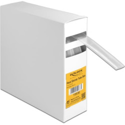 Delock Heat shrink tube box, Shrinkage ratio 2:1, 7 m x 16 mm transparent