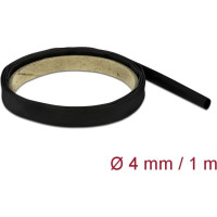 Delock Heat Shrink Tube 1 m x 4 mm Shrinkage Ratio 4:1 black