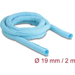 Delock Woven Sleeve self-closing heat-resistant 2 m x 19 mm blue