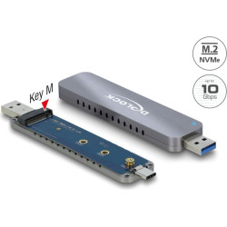 Delock External Enclosure for M.2 NVME PCIe SSD with USB Type-C™ and Type-A male