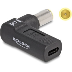 Delock Adapter for Laptop Charging Cable USB Type-C™ female to IBM 7.9 x 5.5 mm male 90° angled