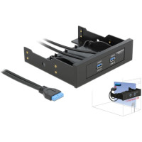 Delock USB 5 Gbps Front Panel 2 Port with internal 19 Pin USB 5 Gbps Pin Header