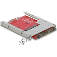 Delock Konverter IDE 44 Pin > mSATA mit 2.5″ Rahmen - 7 mm