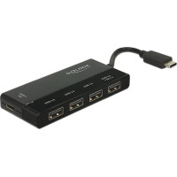 Delock External USB 3.1 Gen 1 Hub USB Type-C™ > 4 x USB Type-A + 1 x USB Type-C™ PD