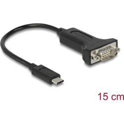 Delock Adapter USB Type-C™ > 1 x Serial DB9 RS-232