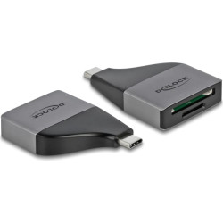 Delock USB Type-C™ Card Reader for SD / MMC + Micro SD memory cards – compact design