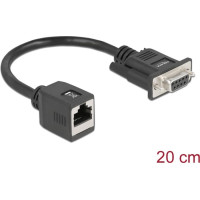 Delock Serial RS-232/422/485 Adapter DB9 female to RJ45 jack