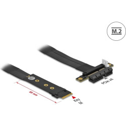 Delock M.2 Key M to PCIe x4 NVMe Adapter with 20 cm cable
