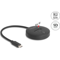 Delock M.2 Docking Station for M.2 NVMe / SATA SSD with USB 10 Gbps USB Type-C™ male
