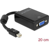 Delock Adapter mini DisplayPort 1.2 male > VGA female black