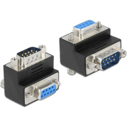 Delock Adapter Sub-D 9 pin male  female 270 angled