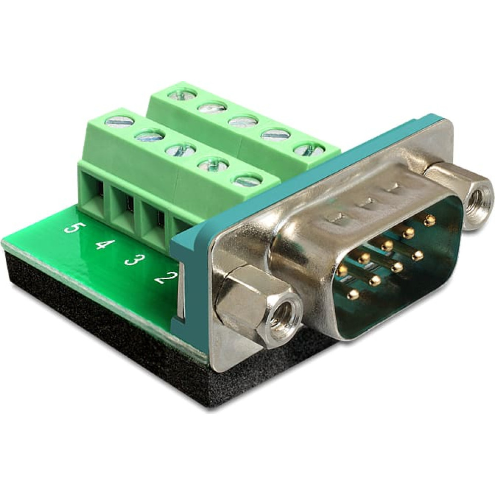 Adapteris Terminal block > Sub-D 9pin M, Delock