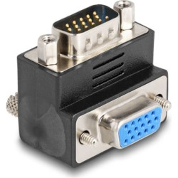 Delock Adapter VGA male  female 90 angled