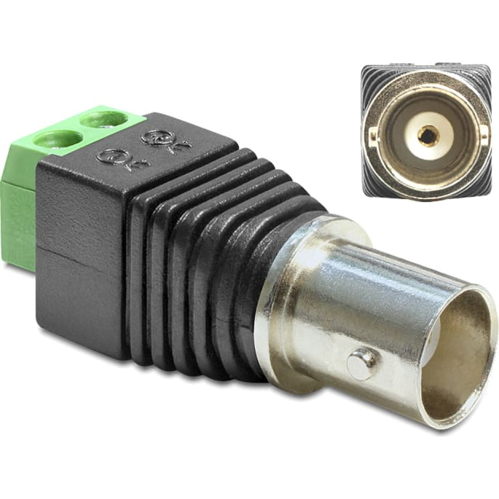 Delock Adapter BNC female > Terminal Block 2 pin