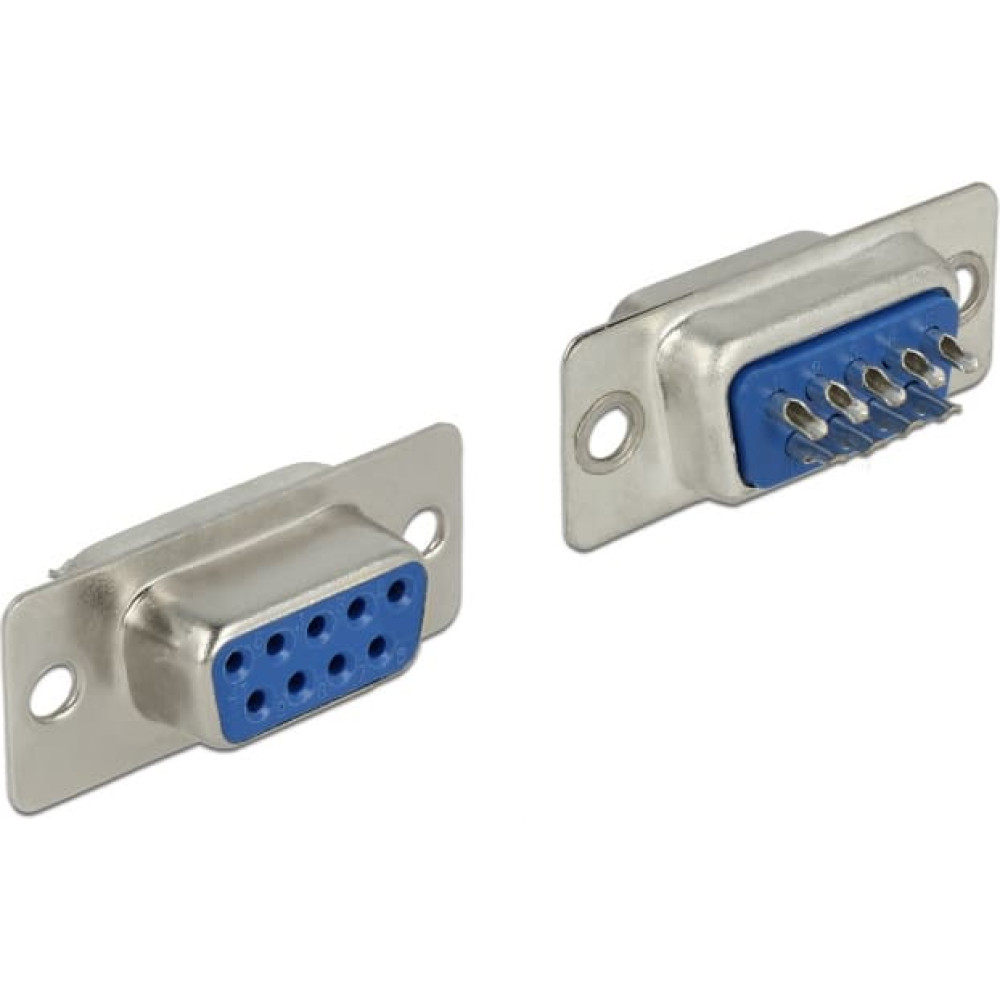 Delock Connector D-Sub 9 pin female soldering version
