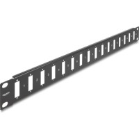 Delock 19″ Panel for Adapter with screw connection 16 port black