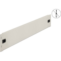 Delock 19″ Network Cabinet Blind Cover tool free 2U grey