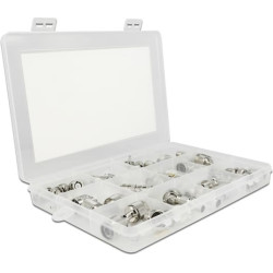 Delock Crimpbox 48 pieces 50 Ohm with BNC, TNC and N connectors