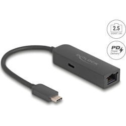 Delock USB Type-C™ Adapter to 2.5 Gigabit LAN with Power Delivery 100 watt
