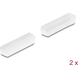 Delock Dust cover for D-Sub 25 female 2 pieces transparent