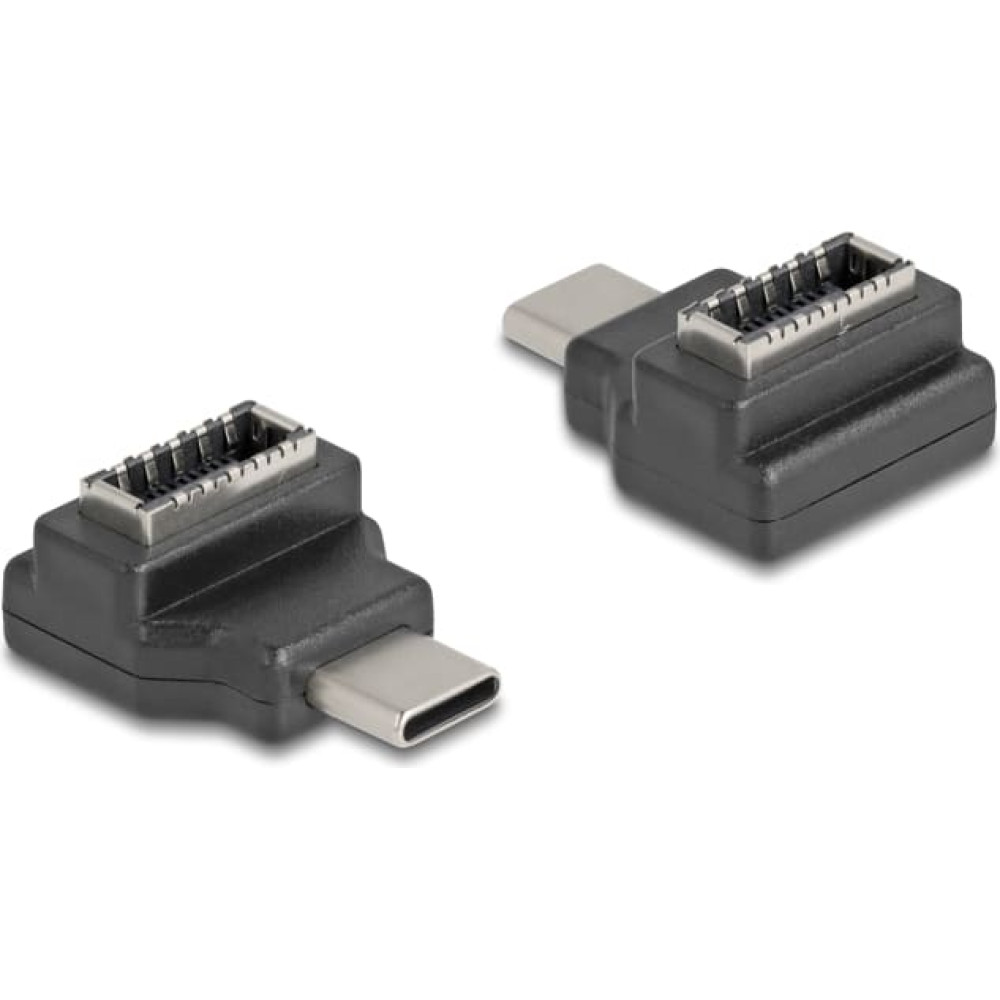 Delock Adapter USB 10 Gbps USB Type-C™ male to Type-E Key A female angled