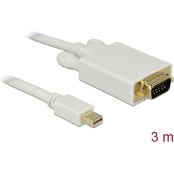 Delock Cable mini Displayport male to VGA 15 pin male 3 m