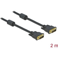 Delock Cable DVI 24+1 male > DVI 24+1 male 2 m black