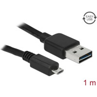 Delock Cable EASY-USB 2.0 Type-A male > USB 2.0 Type Micro-B male 1 m black