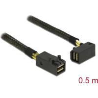 Delock Cable Mini SAS HD SFF-8643 > Mini SAS HD SFF-8643 angled 0.5 m