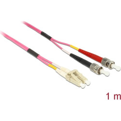 Delock Cable Optical Fiber LC  ST Multimode OM4 1 m