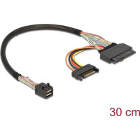 Delock Cable SFF-8643 male > U.2 SFF-8639 female + SATA power connector 30 cm