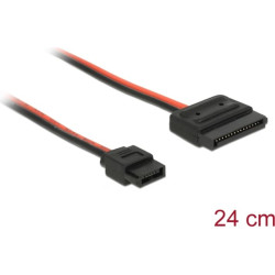 Delock Cable Power SATA 15 pin receptacle > Power Slim SATA 6 pin receptacle (5 V) 24 cm