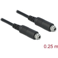 Delock Cable Stereo Jack 3.5 mm female panel-mount > Stereo Jack 3.5 mm female panel-mount 25 cm