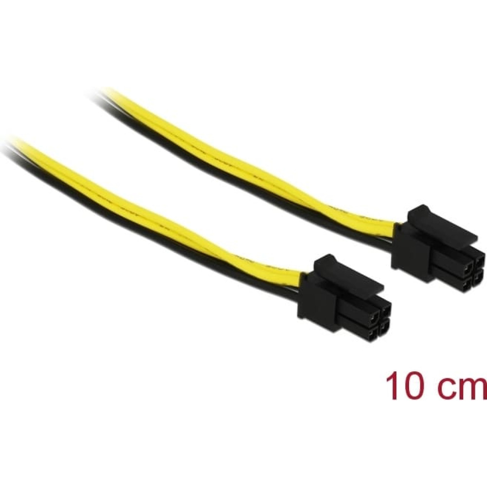 Delock Micro Fit 3.0 Cable 4 pin male > male 10 cm