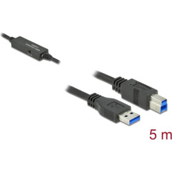 Delock Active USB 3.2 Gen 1 Cable USB Type-A to USB Type-B 5 m