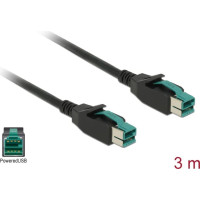 Delock PoweredUSB cable male 12 V > PoweredUSB male 12 V 3 m for POS printers and terminals