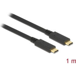 Delock USB 3.1 Gen 2 (10 Gbps) cable Type-C to Type-C 1 m PD 5 A E-Marker
