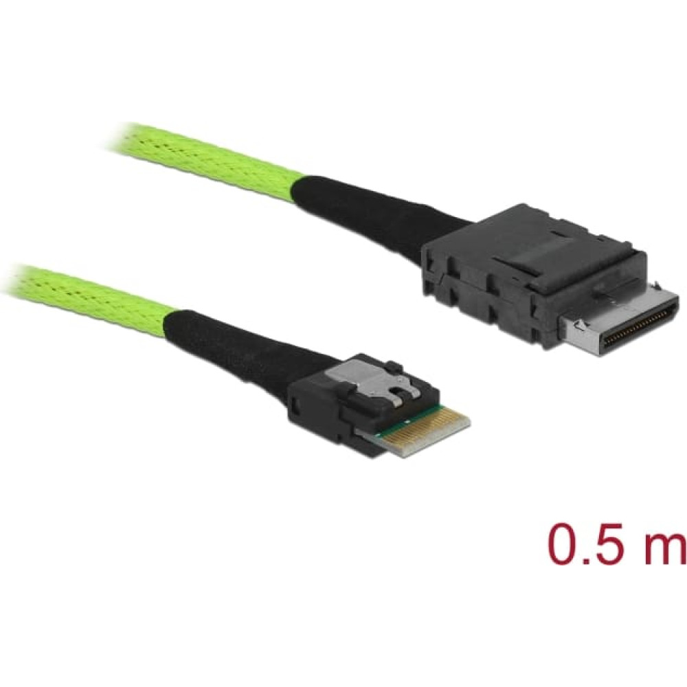 Delock Cable OCuLink PCIe SFF-8611 to Slim SAS SFF-8654 0.5 m