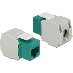 Delock Keystone Module RJ45 jack > LSA Cat.6 UTP green