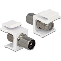 Delock Keystone Module IEC plug  F jack