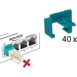 Delock RJ45 Secure Clip 40 pieces set