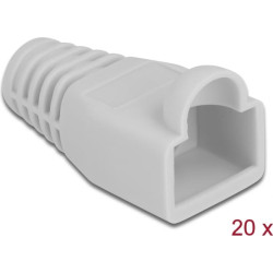 Delock Strain relief for RJ45 plug grey 20 pieces