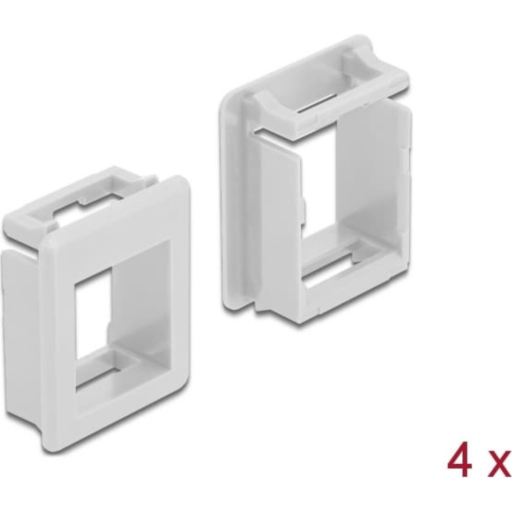Delock Keystone Holder for cases 4 pieces white