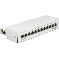 Delock Desktop Patch Panel 12 Port Cat.6A white