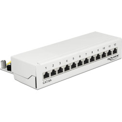 Delock Desktop Patch Panel 12 Port Cat.6A white