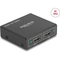 Delock HDMI Splitter 1 x HDMI in > 2 x HDMI out 4K